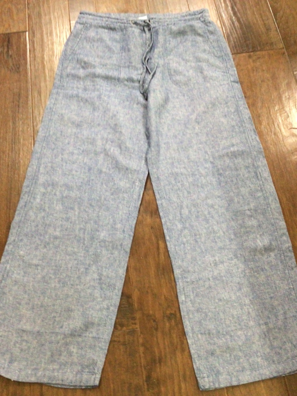 Westport Light Blue Wide Leg Drawstring Pants